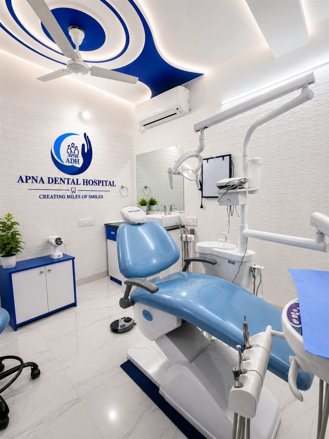 Branded treatment suite at Apna Dental Hospital